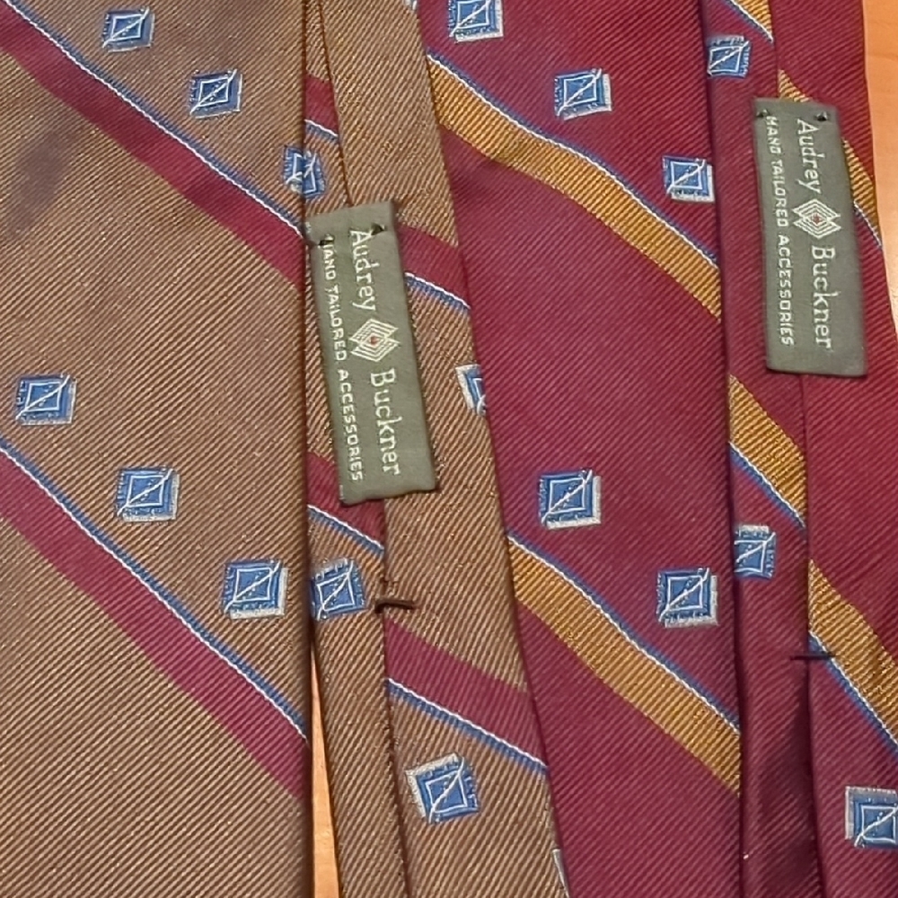 Audrey Buckner Striped Ties